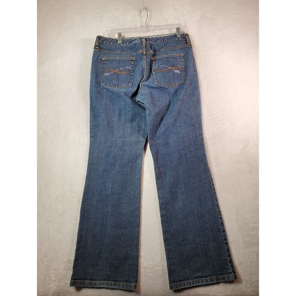 Cassidy The Limited Bootcut Jeans Womens Size 12 Blue Denim Pockets Flat Front - Picture 2 of 9